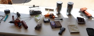 lot 71 image: Vintage Electric Staple Gun-Fix Tape Rubber Adhesive 8 x 5-Chicago Battery Powered Glue Gun- Etc