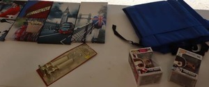 lot 89 image: Bob Ross & Tyler Durden POPs, Canvas Prints-Battery Operated Candle Lamps Etc