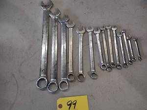 lot 99 image: Assorted Metric Wrenches, 9-23...