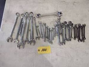 lot 100 image: Assorted Wrenches...