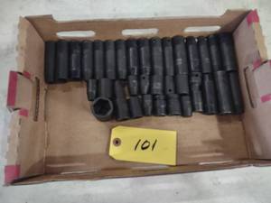 lot 101 image: Assorted Impact Sockets...