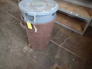 lot 114 image: (2) 32 Gallon Trash Cans...