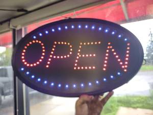 lot 132 image: Open Sign...