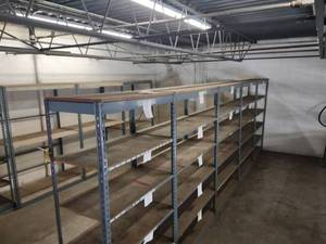 lot 135 image: Row of Shelving, 19x18x72, Locat...