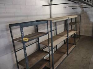 lot 136 image: (3) Shelf Units, 96x24x72, 48x2...