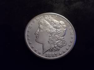 1887 S Morgan Silver Dollar