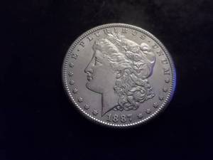 1887 S Morgan Silver Dollar