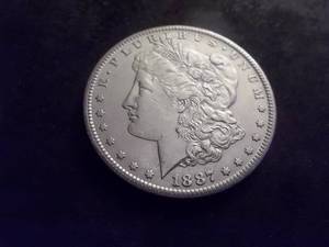 1887 S Morgan Silver Dollar