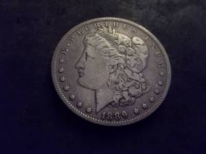 1889 O Morgan Silver Dollar
