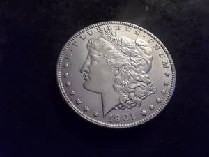 1901 O Morgan Silver Dollar