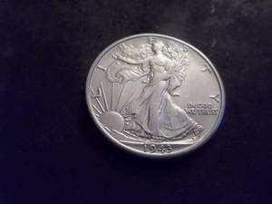 1943 D Walker Half Dollar