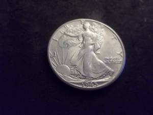 1945 D Walker Half Dollar
