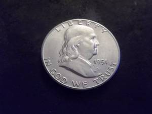 1951 S Franklin Half Dollar