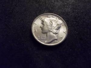 1945 S Mercury Dime.