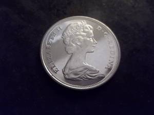 1965 Canada Silver Half  Dollar