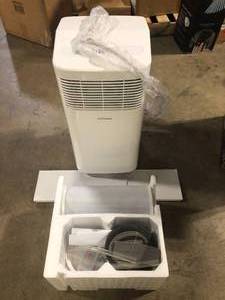 Vissani 5,000 BTU 115-Volt Portable Air Conditioner for 150 sq. ft. Rooms with Dehumidifier and Remote in White Customer Returns See Pictures