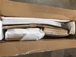 Beckstrom Beige and Natural Upholstered Dining Chair (Set of 2) by Noble House   Customer Returns See Pictures