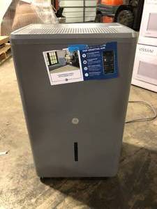 GE 50-Pints for Wet Rooms Up To 4500 sq. ft. Residential Dehumidifier with Bucket in Gray Wi-Fi Customer Returns See Pictures