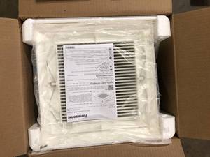 Panasonic WhisperValue DC Pick-A-Flow 50, 80 or 100 CFM Ceiling or Wall Low Profile Housing Depth Energy Star Bath Exhaust FanCustomer Returns See Pictures