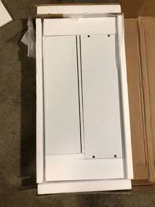 VEIKOUS 23.6 in. W x 7.5 in. D x 30.4 in. H Oversized Bathroom Storage Wall Cabinet with Adjustable Shelves and Mirror, White  Customer Returns See Pictures
