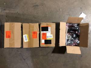 Lot of Husky 4 in. Caster Kit for Regular Duty Steel Garage Base Cabinets  Customer Returns See Pictures