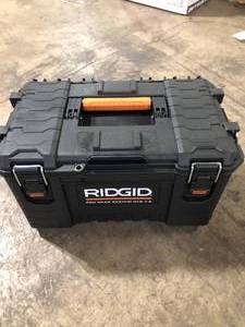 RIDGID Pro Gear System Gen 2.0 Stackable Rolling Tool Box and 22 in. Heavy Duty Medium Tool Box   Customer Returns See Pictures