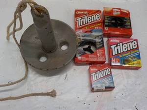 lot 31 image: Boat Anchor and Trilene Fishing Lin...