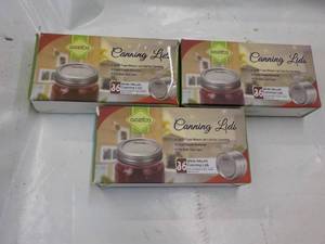 lot 101 image: 108 Oozita Wide Mouth Canning Lids...