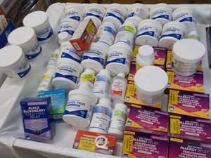 lot 117 image: Drugstore Products- some past date...