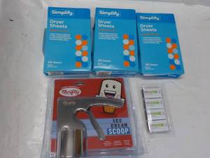 lot 124 image: Simplify Dryer Sheets, Ice Cream Sc...