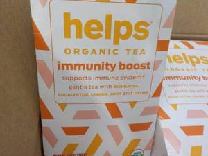 lot 143 image: 96 Helps Organic Tea...