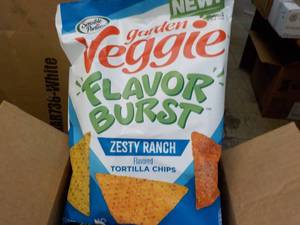 lot 153 image: 6 x 6 oz bags Garden Veggie Zesty R...