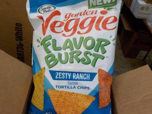 lot 154 image: 6 x 6 oz bags Garden Veggie Zesty R...