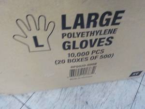lot 165 image: 10,000 size Large Polyethylene Sing...