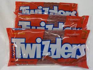 lot 169 image: 3 x 16 oz Bags Strawberry Twizzlers...