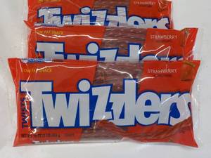 lot 170 image: 3 x 16 oz Bags Strawberry Twizzlers...