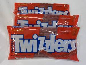 lot 171 image: 3 x 16 oz Bags Strawberry Twizzlers...