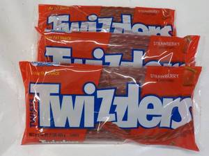 lot 173 image: 3 x 16 oz Bags Strawberry Twizzlers...