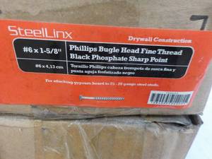 lot 182 image: SteelLinx #6 x 1 58 Packaged Fast...