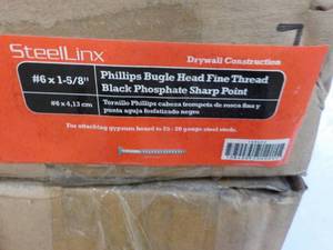 lot 184 image: SteelLinx #6 x 1 58 Packaged Fast...