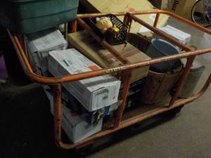 lot 198 image: Everything Pictured on Orange Cart-...