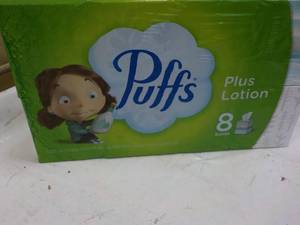 lot 204 image: 8 boxes Puffs Plus Lotion Facial Ti...