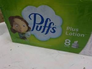 lot 207 image: 8 boxes Puffs Plus Lotion Facial Ti...