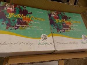 lot 213 image: 10 Panels Daueliou 12 x 12 Stretch...
