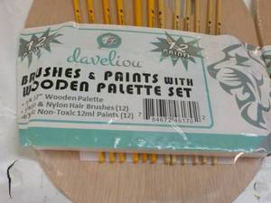 lot 219 image: Set of 2 Daveliou Brushes and Paint...