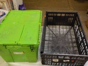 lot 223 image: 2 Storage Totes, one with a locking...
