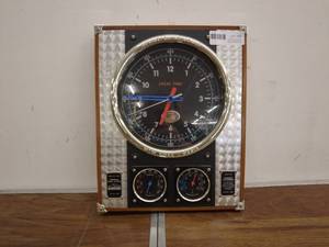 lot 35 image: Spirit of St. Louis Airfield Wall Clock and Taylor Barometer