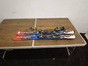 lot 169 image: Stockli Jumpfit Skis with Bindings and Poles