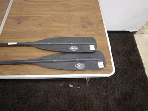 lot 187 image: Pair of Beaver Paddles Brand Oars