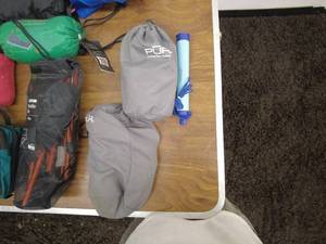 lot 195 image: Lot of Camping and Hiking Gear - Backpacks, Hammocks, and More